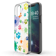 Paw Color  Print Slim Cover For Apple iPhone  (16,15,14,13,12, SE, Pro, Max, Plus), Print in USA