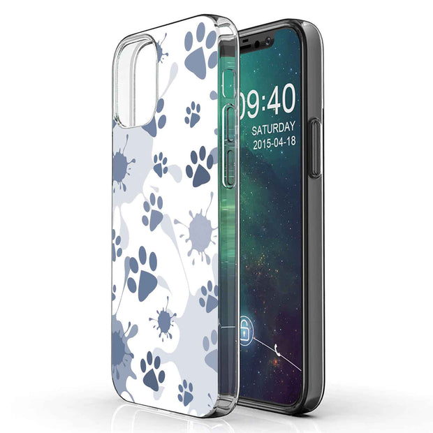 Paw Color 3 Print Slim Cover For Apple iPhone  (16,15,14,13,12, SE, Pro, Max, Plus), Print in USA