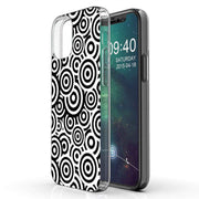 Circles Print Slim Cover For Apple iPhone  (16,15,14,13,12, SE, Pro, Max, Plus), Print in USA