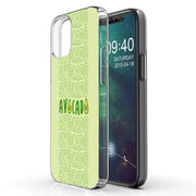 Avocado Text  Print Slim Cover For Apple iPhone  (16,15,14,13,12, SE, Pro, Max, Plus), Print in USA