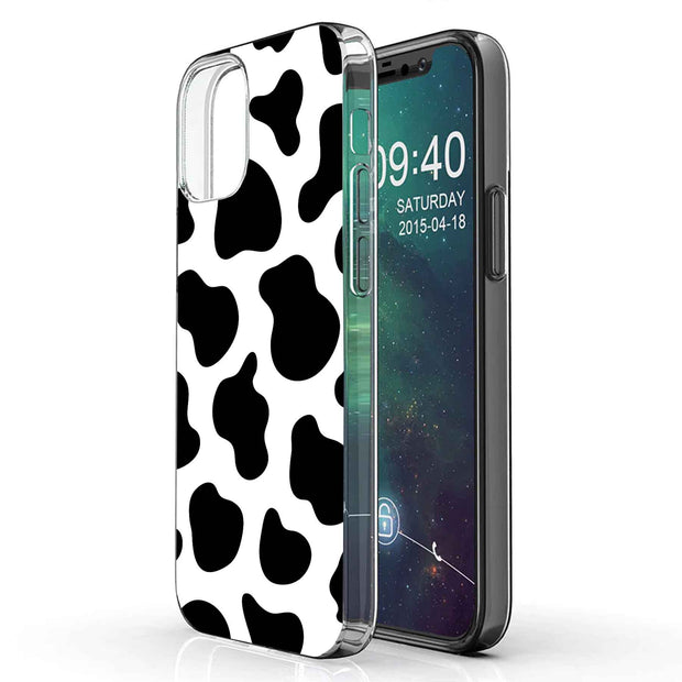 Cow Pattern Print Slim Cover For Apple iPhone  (16,15,14,13,12, SE, Pro, Max, Plus), Print in USA