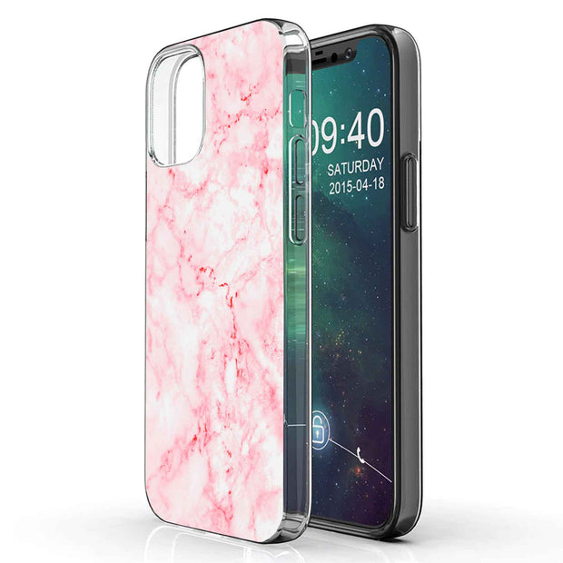 Glossy Marble Print Slim Cover For Apple iPhone  (16,15,14,13,12, SE, Pro, Max, Plus), Print in USA