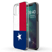 Texas Flag Print Slim Cover For Apple iPhone  (16,15,14,13,12, SE, Pro, Max, Plus), Print in USA