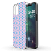 Blue X Circle Print Slim Cover For Apple iPhone  (16,15,14,13,12, SE, Pro, Max, Plus), Print in USA