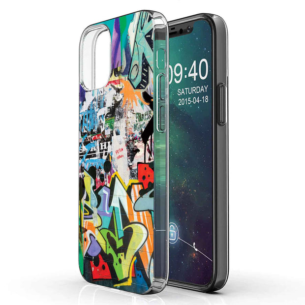Street Graffiti Print Slim Cover For Apple iPhone  (16,15,14,13,12, SE, Pro, Max, Plus), Print in USA