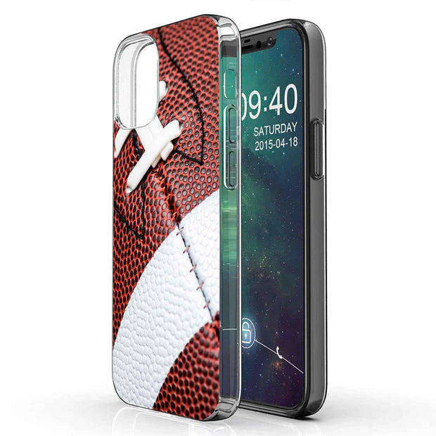 Football 4 Print Slim Cover For Apple iPhone  (16,15,14,13,12, SE, Pro, Max, Plus), Print in USA