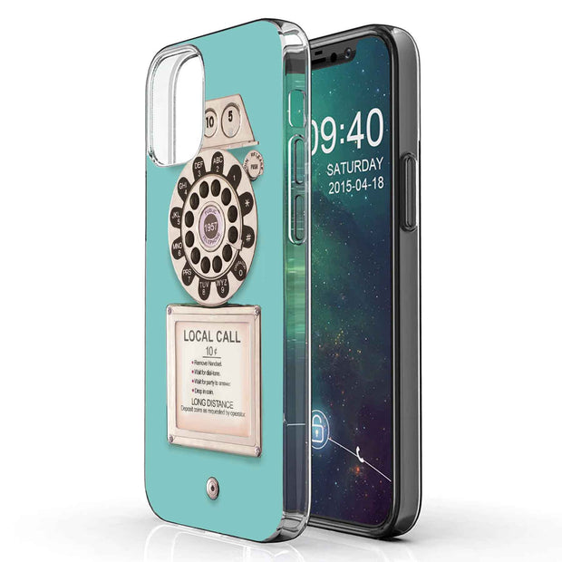 Telephone 01 Print Slim Cover For Apple iPhone  (16,15,14,13,12, SE, Pro, Max, Plus), Print in USA