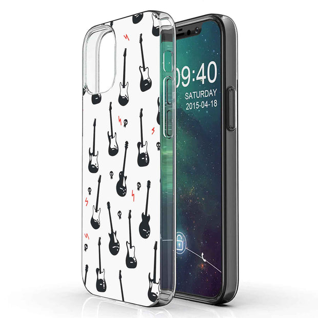 Rock Guitar Print Slim Cover For Apple iPhone  (16,15,14,13,12, SE, Pro, Max, Plus), Print in USA