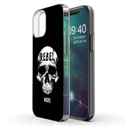 Rebel Skull Print Slim Cover For Apple iPhone  (16,15,14,13,12, SE, Pro, Max, Plus), Print in USA