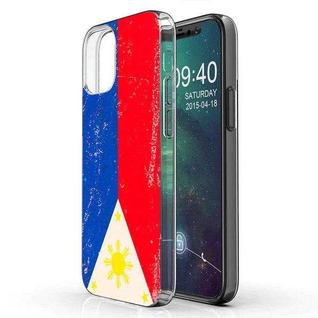 Philippines 2 Print Slim Cover For Apple iPhone  (16,15,14,13,12, SE, Pro, Max, Plus), Print in USA