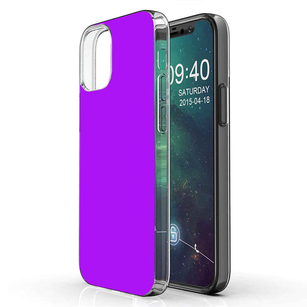 Purple Print Slim Cover For Apple iPhone  (16,15,14,13,12, SE, Pro, Max, Plus), Print in USA