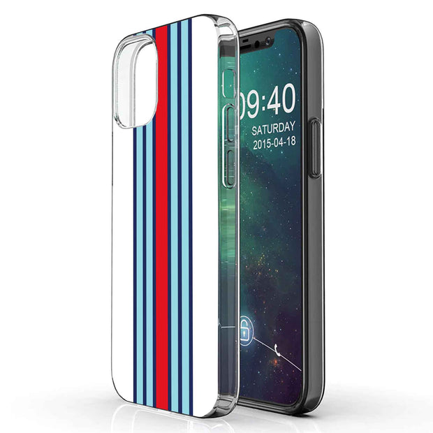 Race Stripe 10 Print Slim Cover For Apple iPhone  (16,15,14,13,12, SE, Pro, Max, Plus), Print in USA