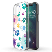 Paw Color 2 Print Slim Cover For Apple iPhone  (16,15,14,13,12, SE, Pro, Max, Plus), Print in USA