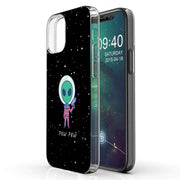 Pew Pew Alien Print Slim Cover For Apple iPhone  (16,15,14,13,12, SE, Pro, Max, Plus), Print in USA