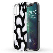 CowHide Black Print Slim Cover For Apple iPhone  (16,15,14,13,12, SE, Pro, Max, Plus), Print in USA