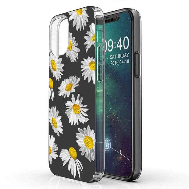 Daisy Floral Print Slim Cover For Apple iPhone  (16,15,14,13,12, SE, Pro, Max, Plus), Print in USA