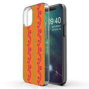 Purple Grn Vine Print Slim Cover For Apple iPhone  (16,15,14,13,12, SE, Pro, Max, Plus), Print in USA