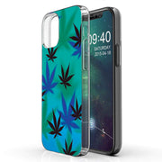 Marijuana Blue Print Slim Cover For Apple iPhone  (16,15,14,13,12, SE, Pro, Max, Plus), Print in USA