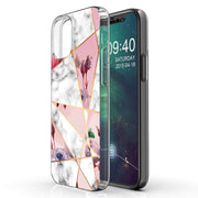 Marble Flower Print Slim Cover For Apple iPhone  (16,15,14,13,12, SE, Pro, Max, Plus), Print in USA