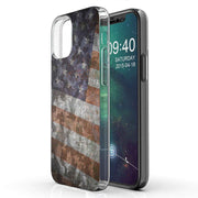 American Flag 2 Print Slim Cover For Apple iPhone  (16,15,14,13,12, SE, Pro, Max, Plus), Print in USA