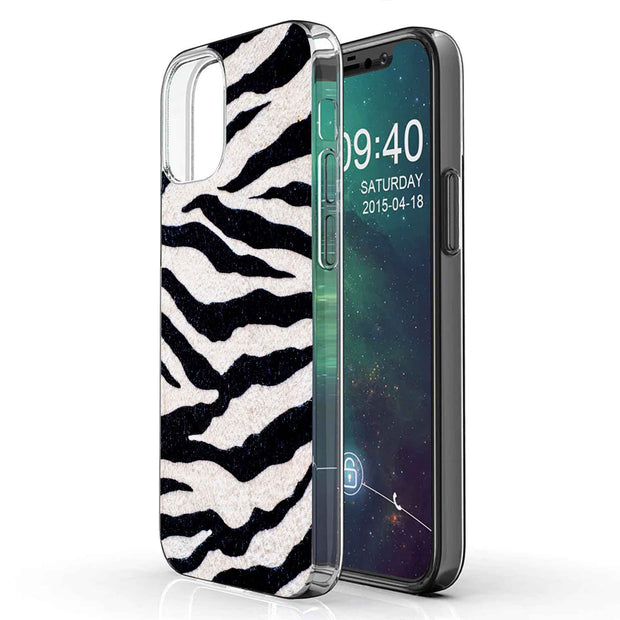 Zebra Stripe 1 Print Slim Cover For Apple iPhone  (16,15,14,13,12, SE, Pro, Max, Plus), Print in USA