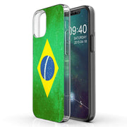 Old Flag Brazil Print Slim Cover For Apple iPhone  (16,15,14,13,12, SE, Pro, Max, Plus), Print in USA