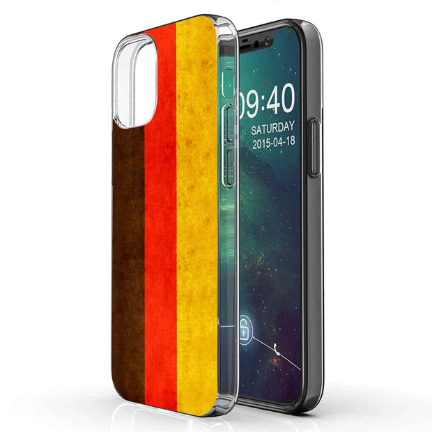 Germany Flag  Print Slim Cover For Apple iPhone  (16,15,14,13,12, SE, Pro, Max, Plus), Print in USA