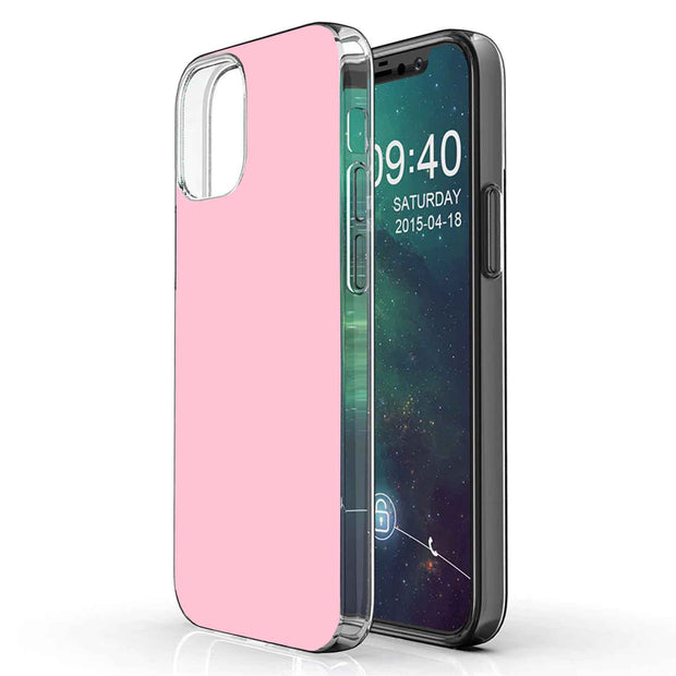 Light Pink Print Slim Cover For Apple iPhone  (16,15,14,13,12, SE, Pro, Max, Plus), Print in USA