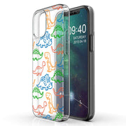 Dinosaur Cute 3 Print Slim Cover For Apple iPhone  (16,15,14,13,12, SE, Pro, Max, Plus), Print in USA