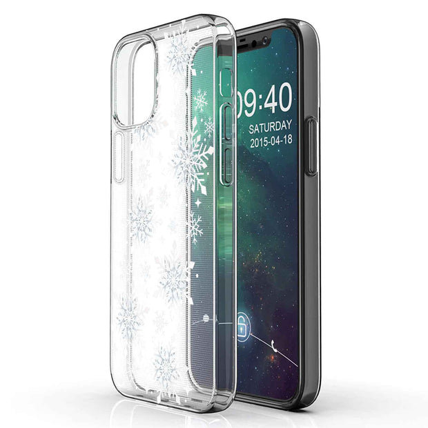 Snowflake 2 Print Slim Cover For Apple iPhone  (16,15,14,13,12, SE, Pro, Max, Plus), Print in USA