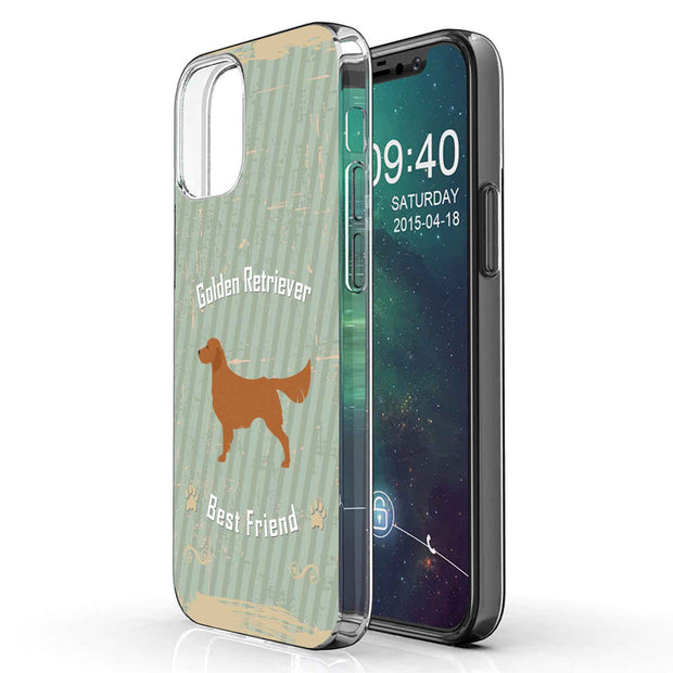 Retriever Dog Print Slim Cover For Apple iPhone  (16,15,14,13,12, SE, Pro, Max, Plus), Print in USA