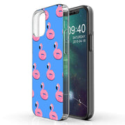 Cute Flamingo Print Slim Cover For Apple iPhone  (16,15,14,13,12, SE, Pro, Max, Plus), Print in USA