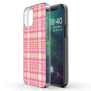 Plaid Pattern 4 Print Slim Cover For Apple iPhone  (16,15,14,13,12, SE, Pro, Max, Plus), Print in USA