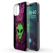 Alien Weed Print Slim Cover For Apple iPhone  (16,15,14,13,12, SE, Pro, Max, Plus), Print in USA