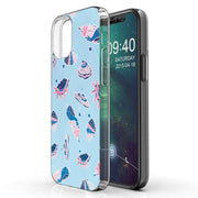 SeaShells Clams Print Slim Cover For Apple iPhone  (16,15,14,13,12, SE, Pro, Max, Plus), Print in USA
