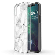 White Marble Print Slim Cover For Apple iPhone  (16,15,14,13,12, SE, Pro, Max, Plus), Print in USA