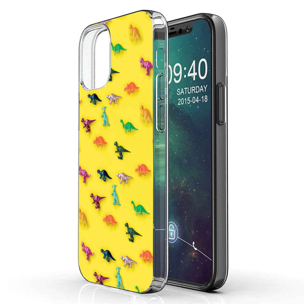 Dinasour 2 Print Slim Cover For Apple iPhone  (16,15,14,13,12, SE, Pro, Max, Plus), Print in USA