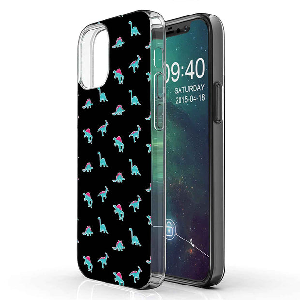 Dinosaurs Shape Print Slim Cover For Apple iPhone  (16,15,14,13,12, SE, Pro, Max, Plus), Print in USA