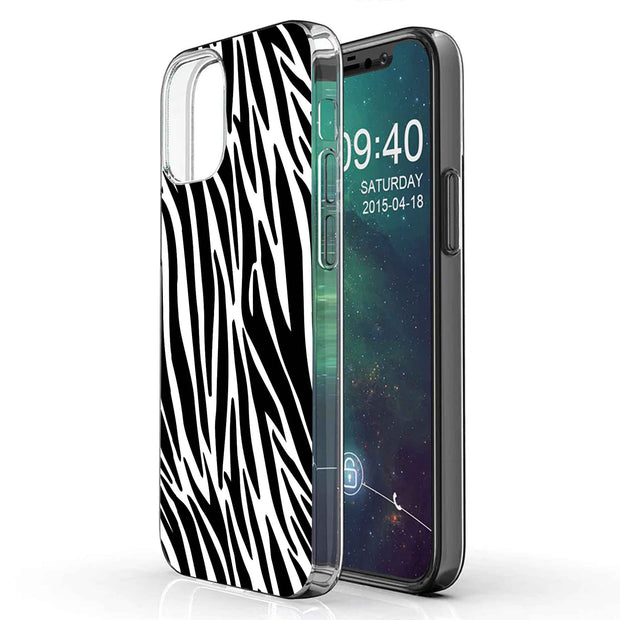 Zebra 2 Print Slim Cover For Apple iPhone  (16,15,14,13,12, SE, Pro, Max, Plus), Print in USA