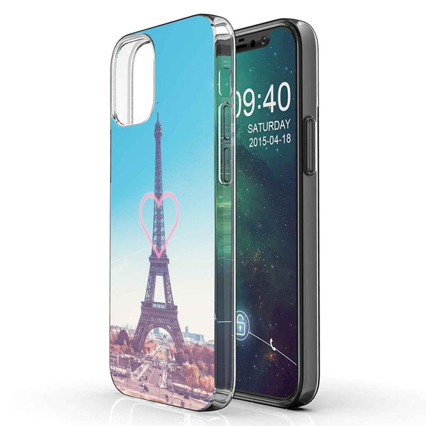 Fall in Paris Print Slim Cover For Apple iPhone  (16,15,14,13,12, SE, Pro, Max, Plus), Print in USA