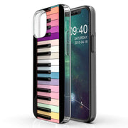 Rainbow Piano Print Slim Cover For Apple iPhone  (16,15,14,13,12, SE, Pro, Max, Plus), Print in USA