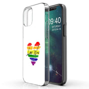 Rainbow Love 2 Print Slim Cover For Apple iPhone  (16,15,14,13,12, SE, Pro, Max, Plus), Print in USA