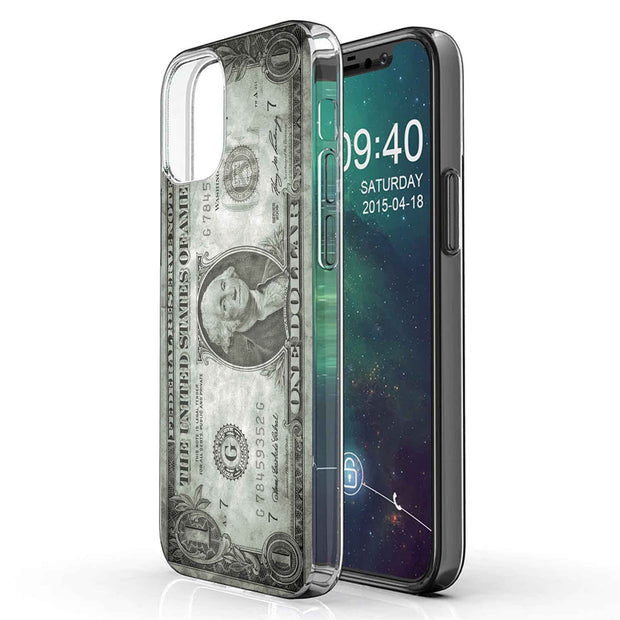 Grunge Bill Print Slim Cover For Apple iPhone  (16,15,14,13,12, SE, Pro, Max, Plus), Print in USA