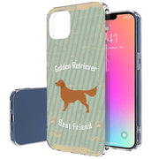 Retriever Dog Print Slim Cover For Apple iPhone  (16,15,14,13,12, SE, Pro, Max, Plus), Print in USA