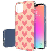 Red Hearts Print Slim Cover For Apple iPhone  (16,15,14,13,12, SE, Pro, Max, Plus), Print in USA