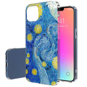 Starry Night Print Slim Cover For Apple iPhone  (16,15,14,13,12, SE, Pro, Max, Plus), Print in USA
