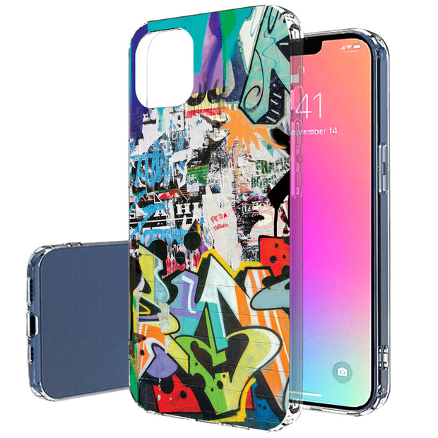 Street Graffiti Print Slim Cover For Apple iPhone  (16,15,14,13,12, SE, Pro, Max, Plus), Print in USA