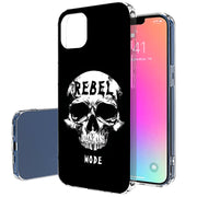 Rebel Skull Print Slim Cover For Apple iPhone  (16,15,14,13,12, SE, Pro, Max, Plus), Print in USA