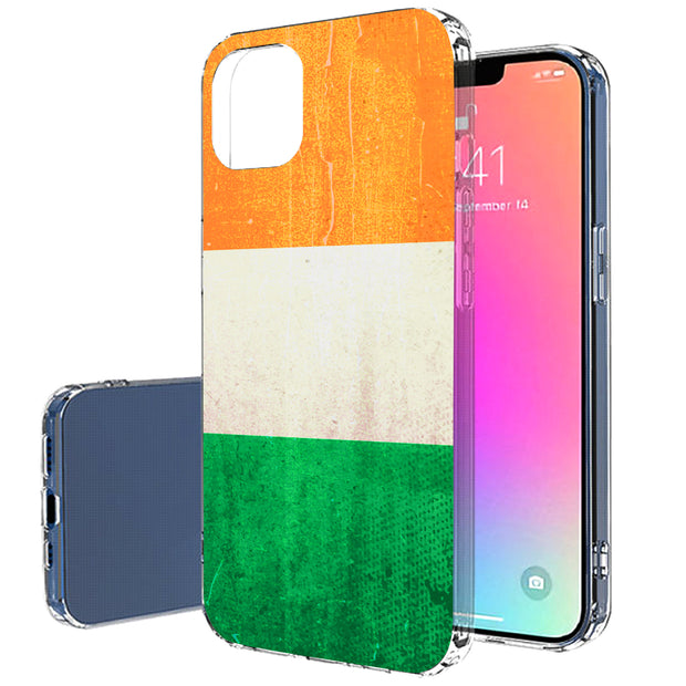 Ireland Flag  Print Slim Cover For Apple iPhone  (16,15,14,13,12, SE, Pro, Max, Plus), Print in USA