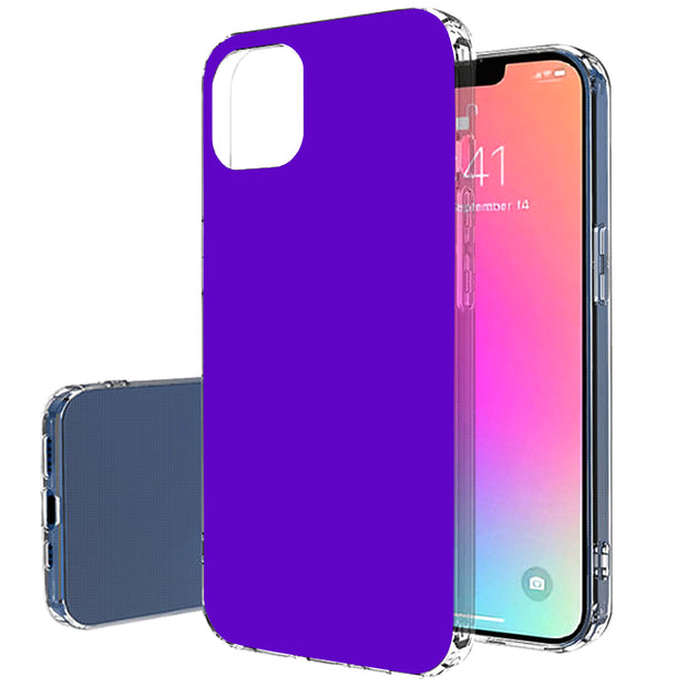 Blue Violet Print Slim Cover For Apple iPhone  (16,15,14,13,12, SE, Pro, Max, Plus), Print in USA